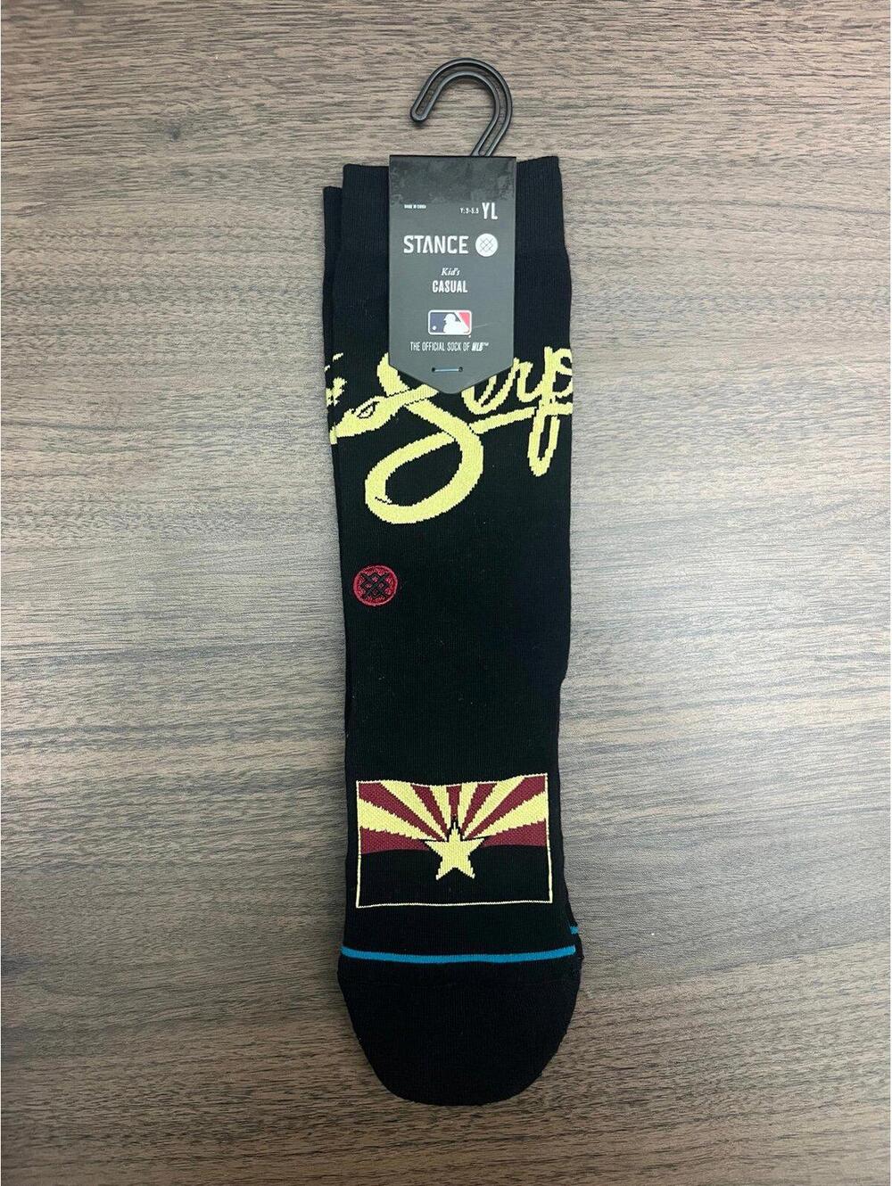 New Arizona Diamondbacks Stance Socks - Youth Large (1 pair)